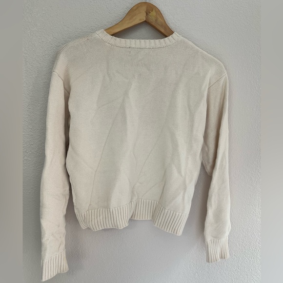 Ralph Lauren Women's Intarsia-Knit Cotton-Blend Dog Sweater Medium - Picture 10 of 14